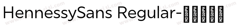 HennessySans Regular字体转换